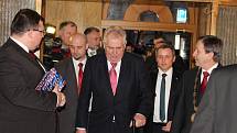 Návštěva prezidenta Miloše Zemana v Jindřichově Hradci