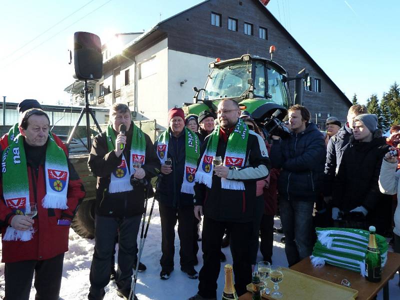 Silvestrovský výstup na Javořici 2016.