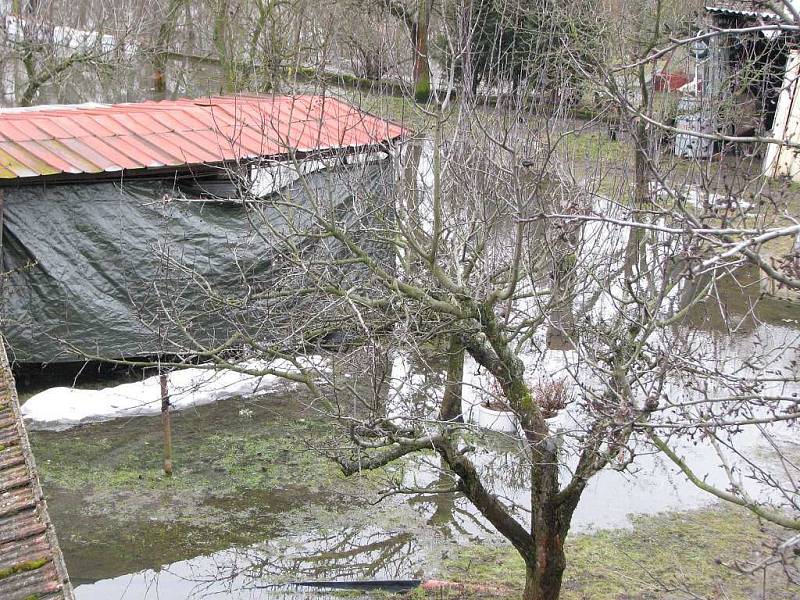 Pohled na Nežárku v pátek v 11.00 hodin v Rezkově ulici. 