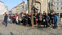Obyvatelé Jindřichova Hradce si připomněli památku obětí holokaustu z roku 1944.