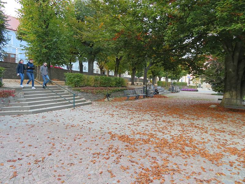 Podzimní scenérie kolem Dačic a Slavonic na Jindřichohradecku.