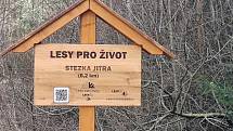 Studánku na turistické stezce z Horního Skrýchova na Lovětín zničil výbuch.