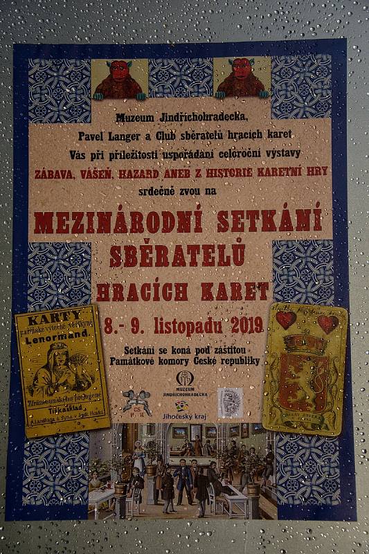 Mezinárodní setkání sběratelů hracích karet v Muzeu Jindřichohradecka.