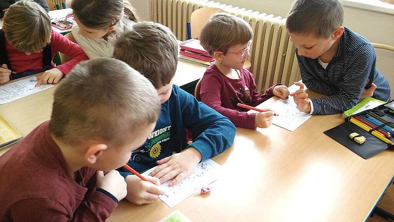 Předškoláci tradičně před zápisem do první třídy navštěvují 5. základní školu v Jindřichově Hradci.
