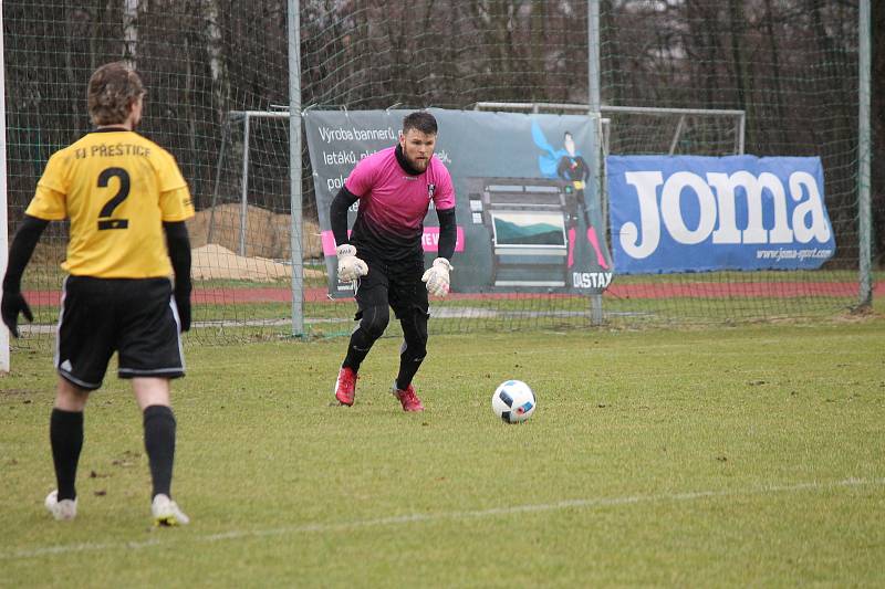 Jindřichohradečtí fotbalisté v 17. divizním kole hráli s Přešticemi 1:1 a podlehli až po penaltovém rozstřelu.