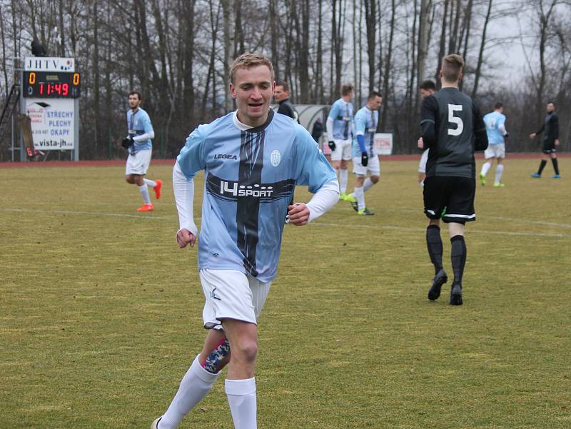 Jindřichohradečtí fotbalisté v úvodním jarním kole krajského přeboru porazili Olešník 5:1.