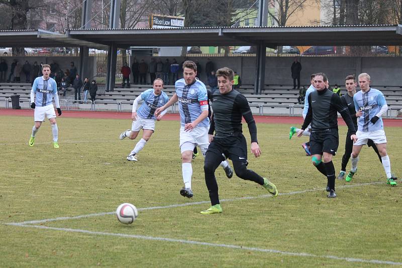 Jindřichohradečtí fotbalisté v úvodním jarním kole krajského přeboru porazili Olešník 5:1.