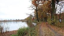 Romantickou krajinu tvoří Nadějská  rybniční soustava u obce Klec na Lomnicku.