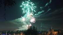 Jindřichův Hradec oslavil vstup do nového roku ohňostrojem v první lednový podvečer.