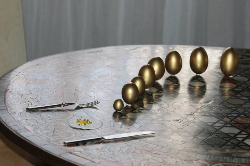 Splašená vejce na zámku v Jindřichově Hradci.