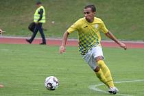 O jedinou trefu hradeckých fotbalistů se v utkání v Sedlčanech postaral Bachir Abderrabi.