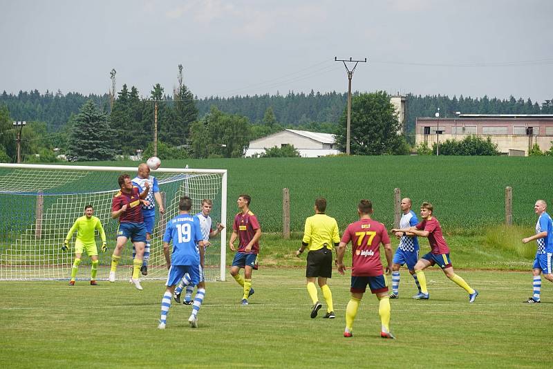 Fotbalisté Nové Bystřice porazili na domácí půdě Studenou 2:1 a zajistili si postup do semifinále Letního okresního poháru.