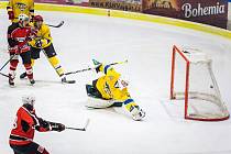 Jindřichohradečtí hokejisté prohráli v krajské lize na domácím ledě se Strakonicemi 2:6.