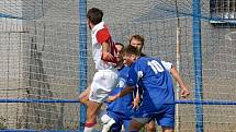 Momentka z divizního zápasu TŘEBOŇ – KUNICE 0:1 (0:1).