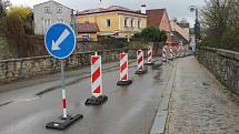 Provoz v Mlýnské ulici je v současné době omezení kvůli rekonstrukci Václavské.