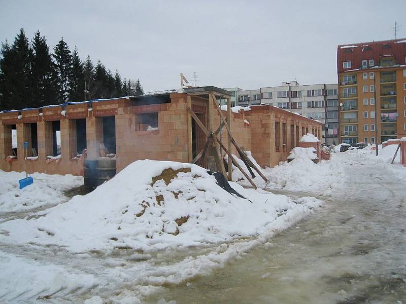 Výstavba nové mateřské školy na sídlišti Hvězdárna v Jindřichově Hradci. 
