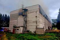 Požár skladu slámy v Lodhéřově vypukl 30. června večer.