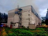Požár skladu slámy v Lodhéřově vypukl 30. června večer.
