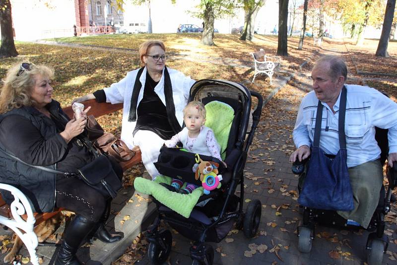 Odnést si památku na kaštanovou nadílku a zároveň se vyjádřit ke zrušení rozhodnutí mohli lidé na úterním happeningu v parku.