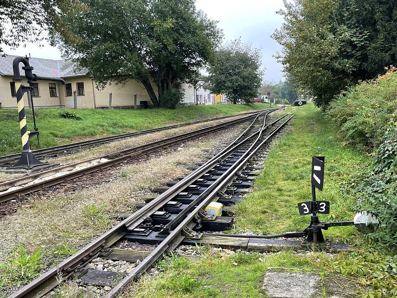 JHMD, nádraží Černovice u Tábora na trati Jindřichův Hradec - Obrataň