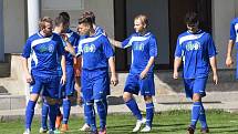 Fotbalisté Třeboně zvítězili v 23. kole krajského přeboru v Oseku 5:1.