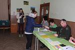 Sobotní dopolední návštěva ve volební místnosti v Lodhéřově (okrsek pro Lodhéřov a Najdek).