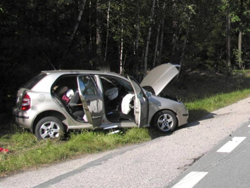 Dopravní nehoda u Mláky.