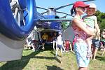 Díky tatínkovi jednoho z dětí účastnícího se tábora se pořádala ukázka policejní práce a děti mohly vidět přistávat vrtulník.