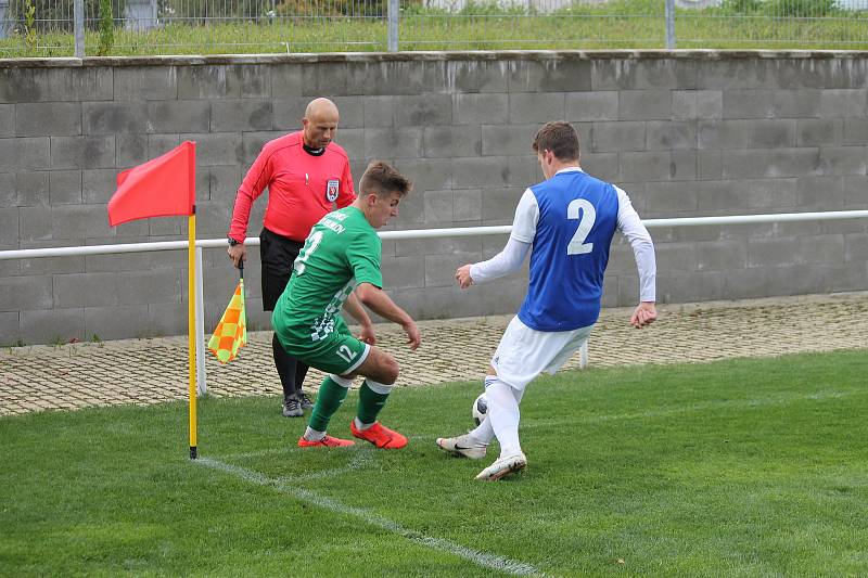 Třeboňští fotbalisté schytali doma v 9. kole KP debakl 0:5 od Českého Krumlova.