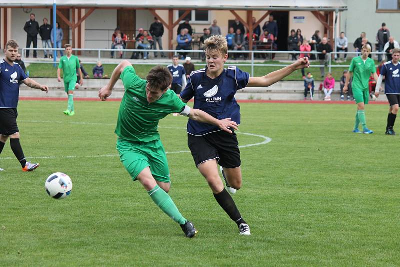 Fotbalisté Nové Bystřice prohráli na domácím trávníku s Lomnicí 0:3.