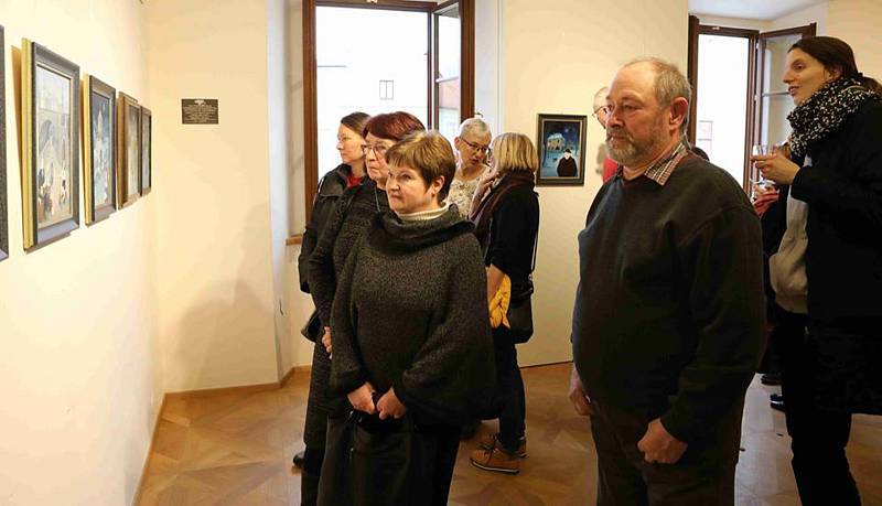 V Domě Štěpánka Netolického v Třeboni vystavuje své olejomalby a grafiky Iva Hüttnerová.