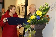 Vernisáží byla v pátek zahájena výstava fotografií Antonína Špáta k jeho 85. narozeninám.