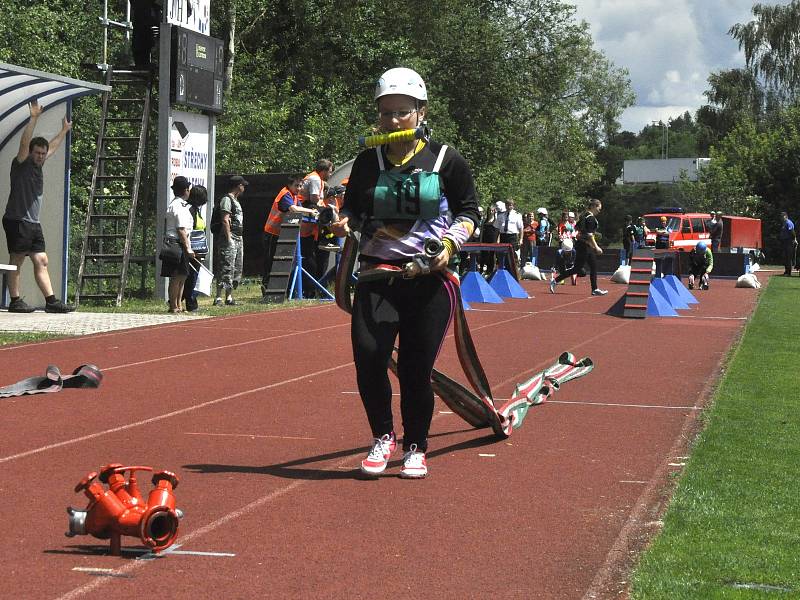 V Jindřichově Hradci se konala krajská soutěž v požárním sportu mužů, žen a dorostu.