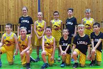 Basket Fio banka J. Hradec - nejmladší mini žactvo kategorie U11.