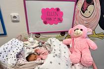 Ellen přišla v jindřichohradecké porodnici na svět 1. ledna ve 2 hodiny a 17 minut.