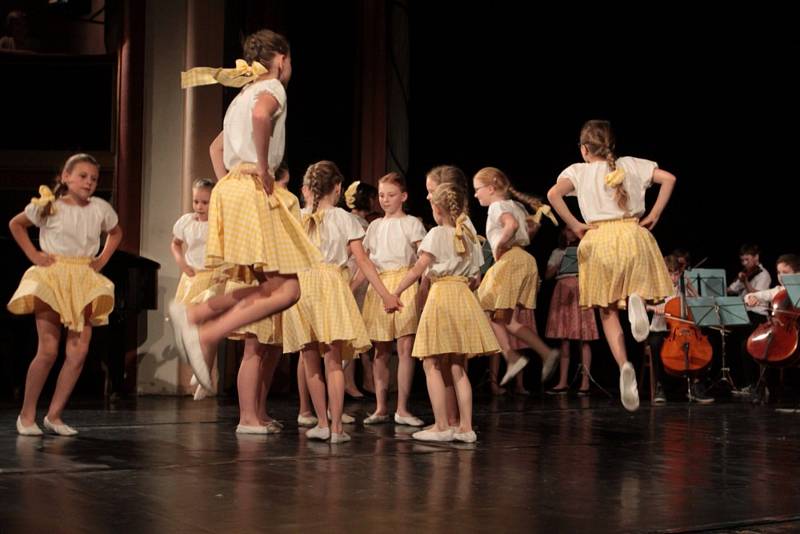 Sál Střelnice patřil v pátek podvečer žákům tanečního oboru jindřichohradecké Základní umělecké školy.