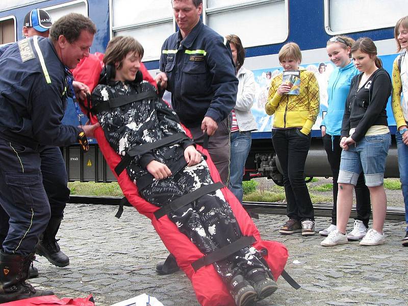  Preventivní dny železnice na jindřichohradeckém vlakovém nádraží.