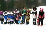 Maškarní karneval na sjezdovce v N. Bystřici. 