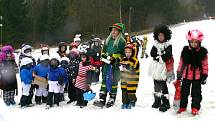 Maškarní karneval na sjezdovce v N. Bystřici. 