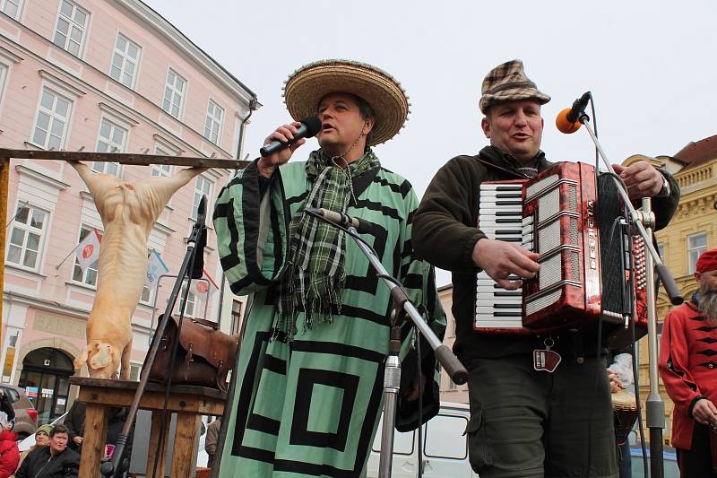 V neděli se v Jindřichově Hradci konal tradiční masopust.