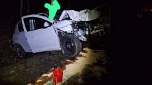 Vážná nehoda na silnici Třeboň - Majdalena na Jindřichohradecku.