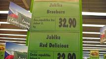 Klamavé nápisy u zeleniny v jindřichohradeckém Kauflandu. 