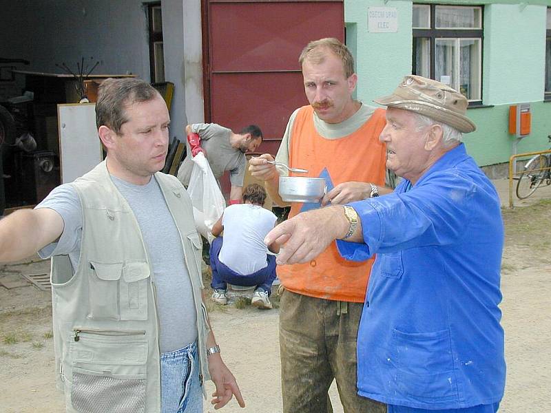 Povodně 2002 na Jindřichohradecku.  Majdalena.