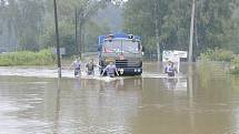 Povodně 2002 na Jindřichohradecku. Suchdol.