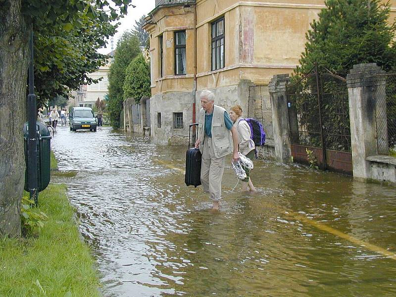 Povodně 2002 na Jindřichohradecku.