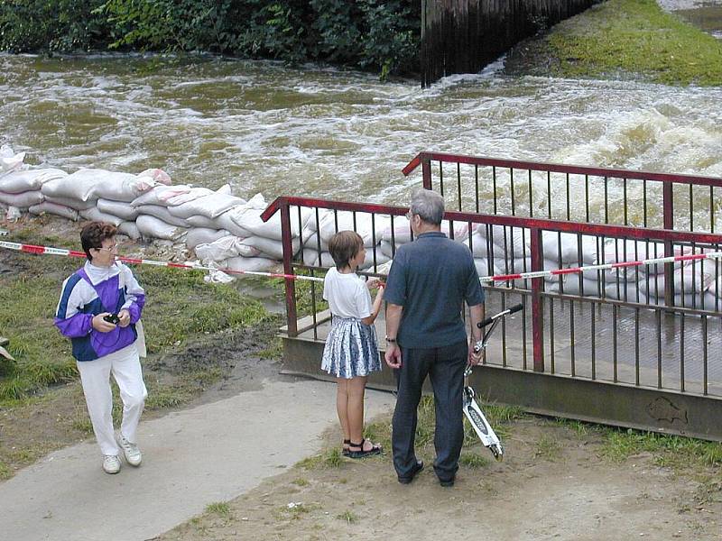 Povodně 2002 na Jindřichohradecku.