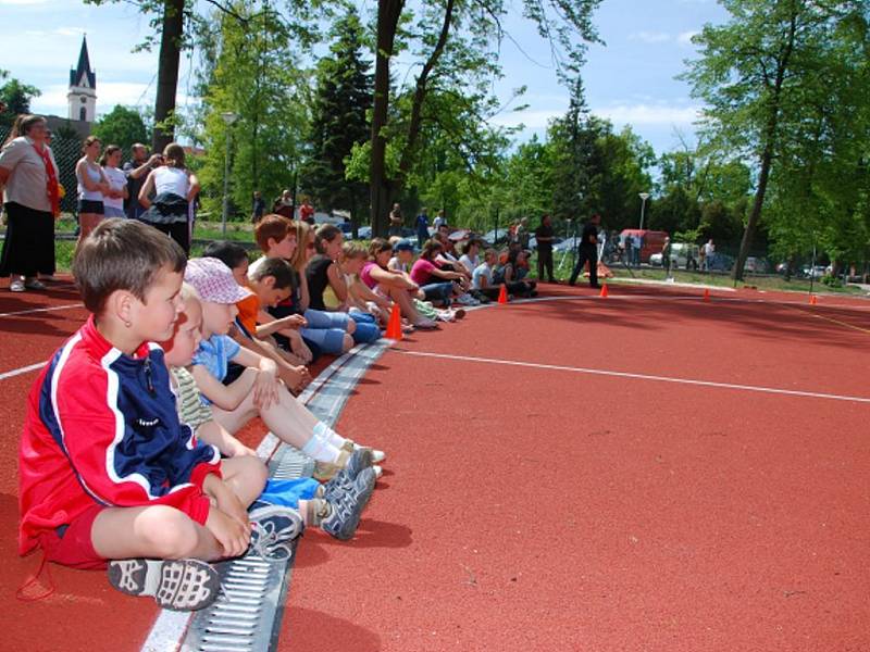 Nově zrekonstruovaný areál Tyršova stadionu. 