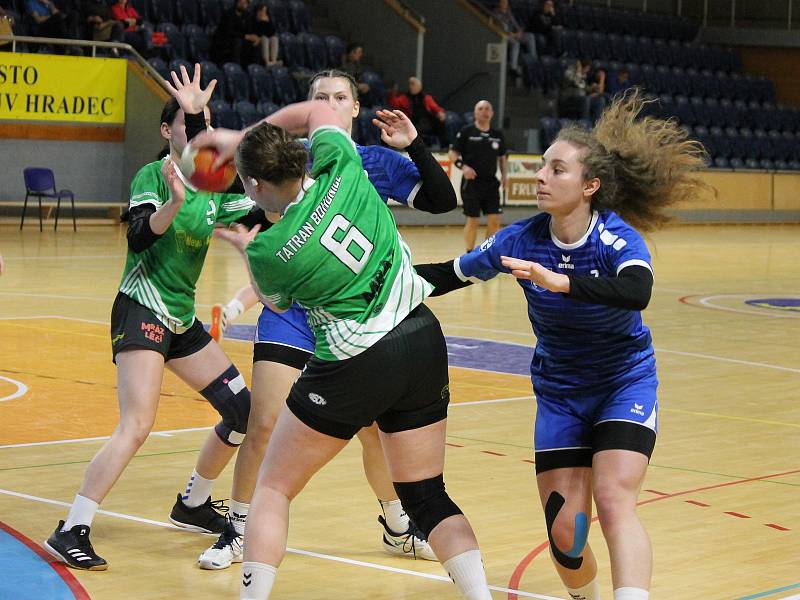 Jindřichohradecké házenkářky v 17. kole I. ligy potvrdily roli favoritek a Bohunice porazily 33:20.