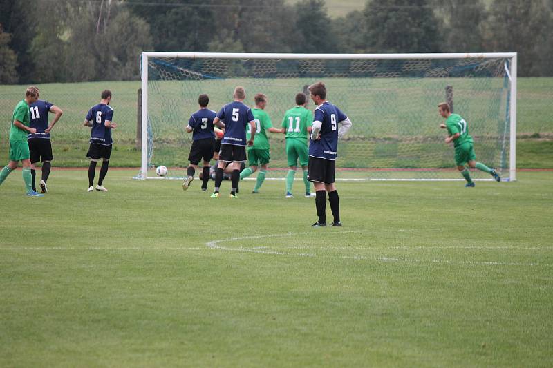 Fotbalisté Nové Bystřice prohráli na domácím trávníku s Lomnicí 0:3.