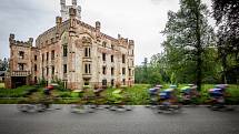 Mezinárodní tříetapový závod v silniční cyklistice RBB Tour zavedl peloton do malebných zákoutí území České Kanady, konkrétně do okolí Číměře, Popelína a Českého Rudolce. Foto: Jaroslav Svoboda/jsphoto.cz